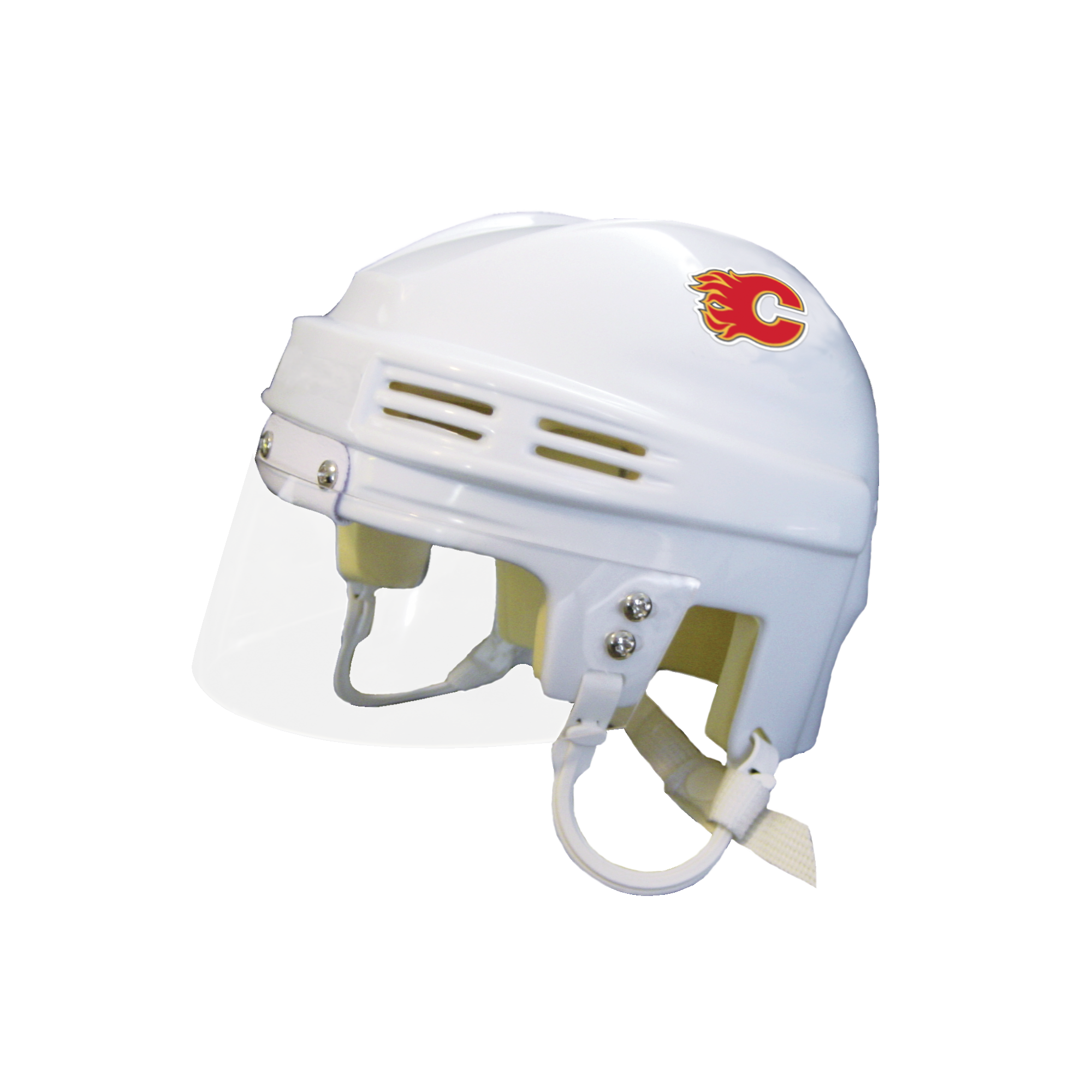 Calgary Flames NHL Collectible Mini Helmet with Display Stand - Official Licensed FANZ Memorabilia for Hockey Fans | Perfect for Home Office Decor, Man Cave, or Sports Gift