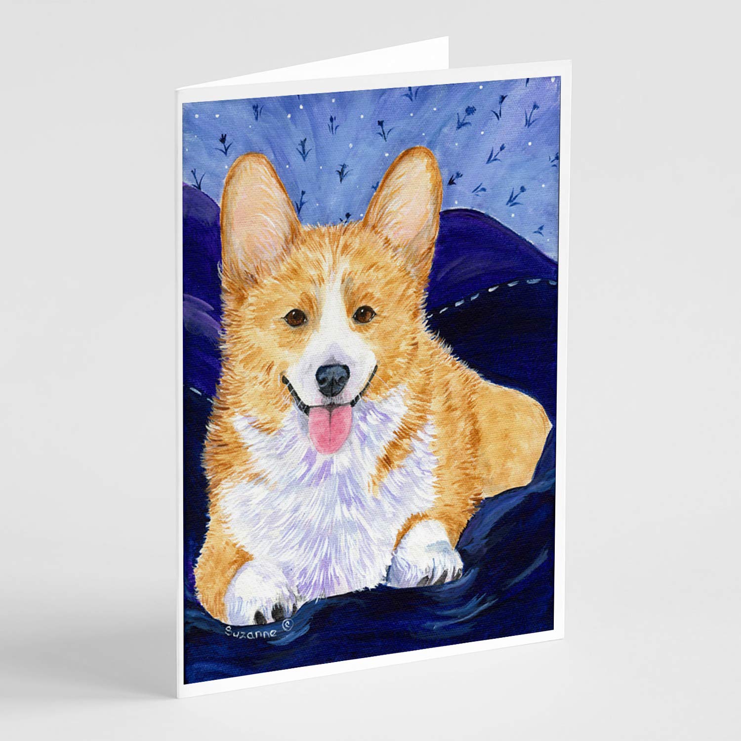 Premium Corgi Greeting Cards & Envelopes - Pack of 8 Blank A7 (5x7) Note Cards for All Occasions | Whimsical Dog Lover Stationery for Birthdays, Thank You Notes & Special Events