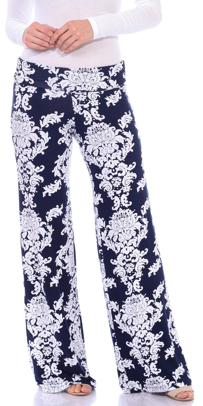 Popana Women's Palazzo Pants - Casual Summer Wide Leg Beach Pants - Plus Size Comfort - Made in USA - Perfect for Vacation, Yoga & Lounge Wear
