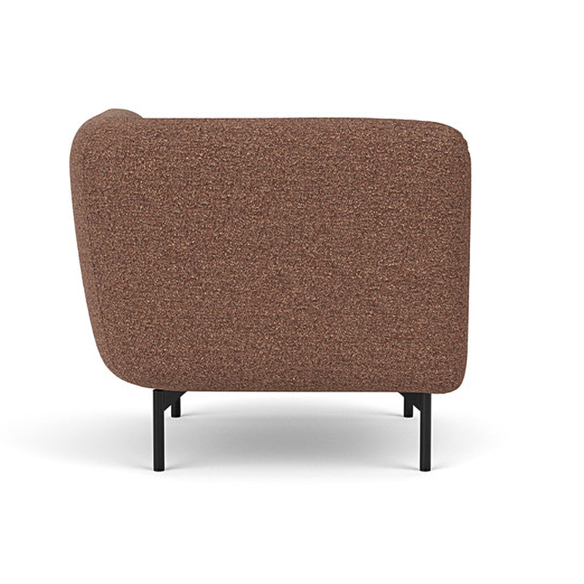 Alfred Boucle Right 1 Seater Modular Sofa - Modern Accent Chair for Living Room, Bedroom & Office - Compact Single Seater Couch with Removable Cushions