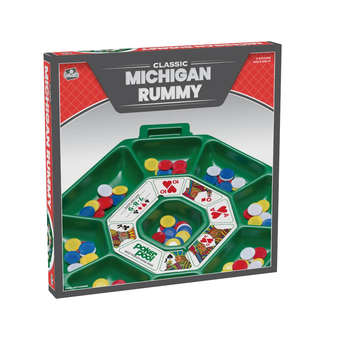 Michigan Rummy Card Game - Unique Blend of Rummy & Poker | Family Board Game for Adults & Teens | Amazon Exclusive by Goliath | Perfect for Game Nights & Parties