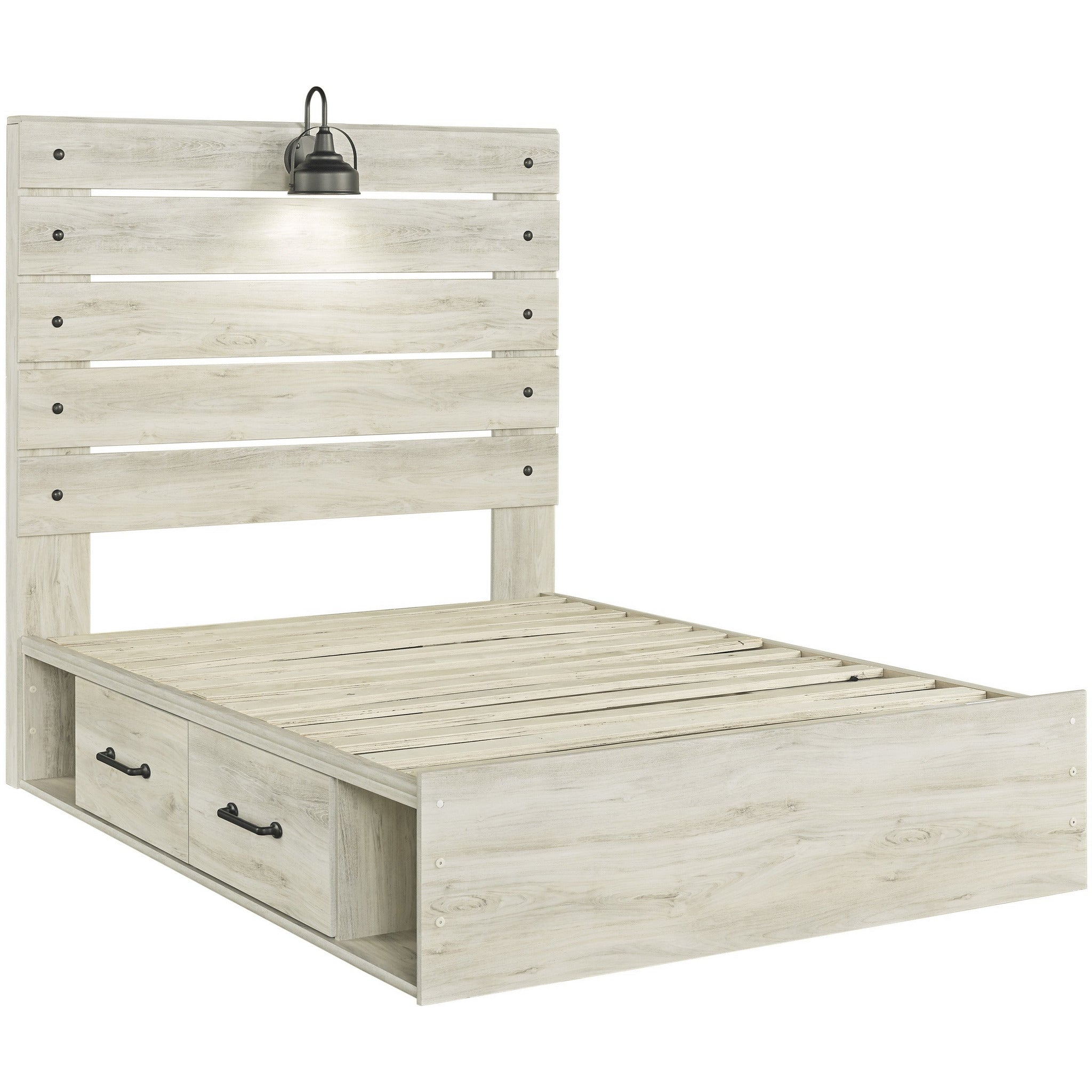 Cambeck Storage Bed - Queen Size Platform Bed Frame with Underbed Storage Drawers, Modern Bedroom Furniture for Small Spaces - Perfect for Apartments, Dorms & Guest Rooms