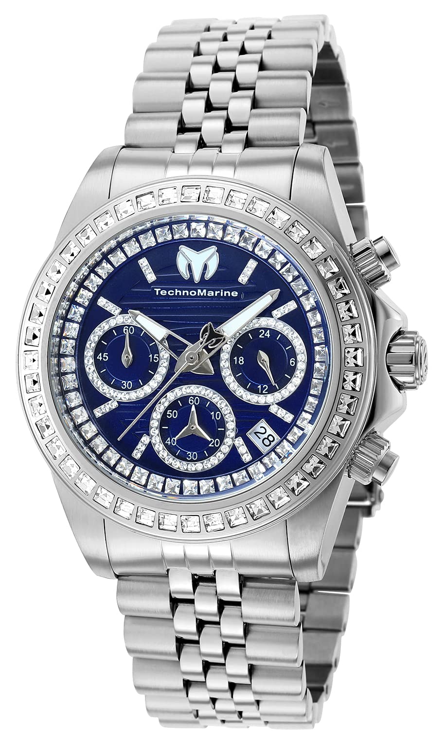 Technomarine Women's Manta Ray Quartz Watch - Stainless Steel Strap, Silver Dial, 20mm Case (Model TM-221015) | Perfect for Business, Casual Wear & Water Activities