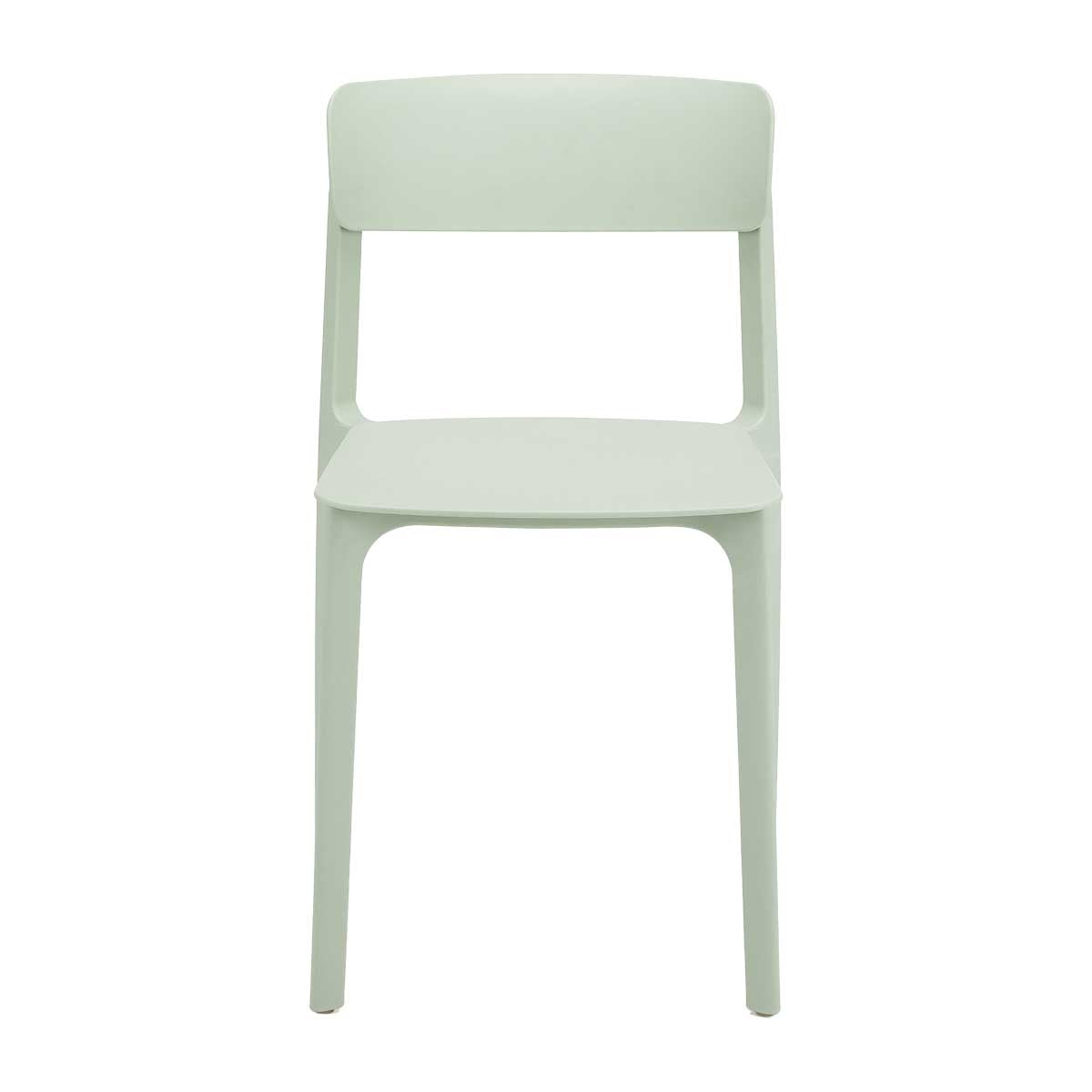 Modern Clay Stacking Dining Chair - Lightweight, Durable & Space-Saving Stackable Chairs for Kitchen, Restaurant, Cafe & Outdoor Use