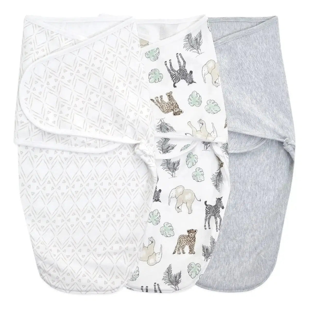 Aden + Anais Essentials Wrap Swaddle Set (3 Pack) - Soft Baby Swaddle Blankets for Newborns & Infants - Perfect for Sleeping, Swaddling & Nursing