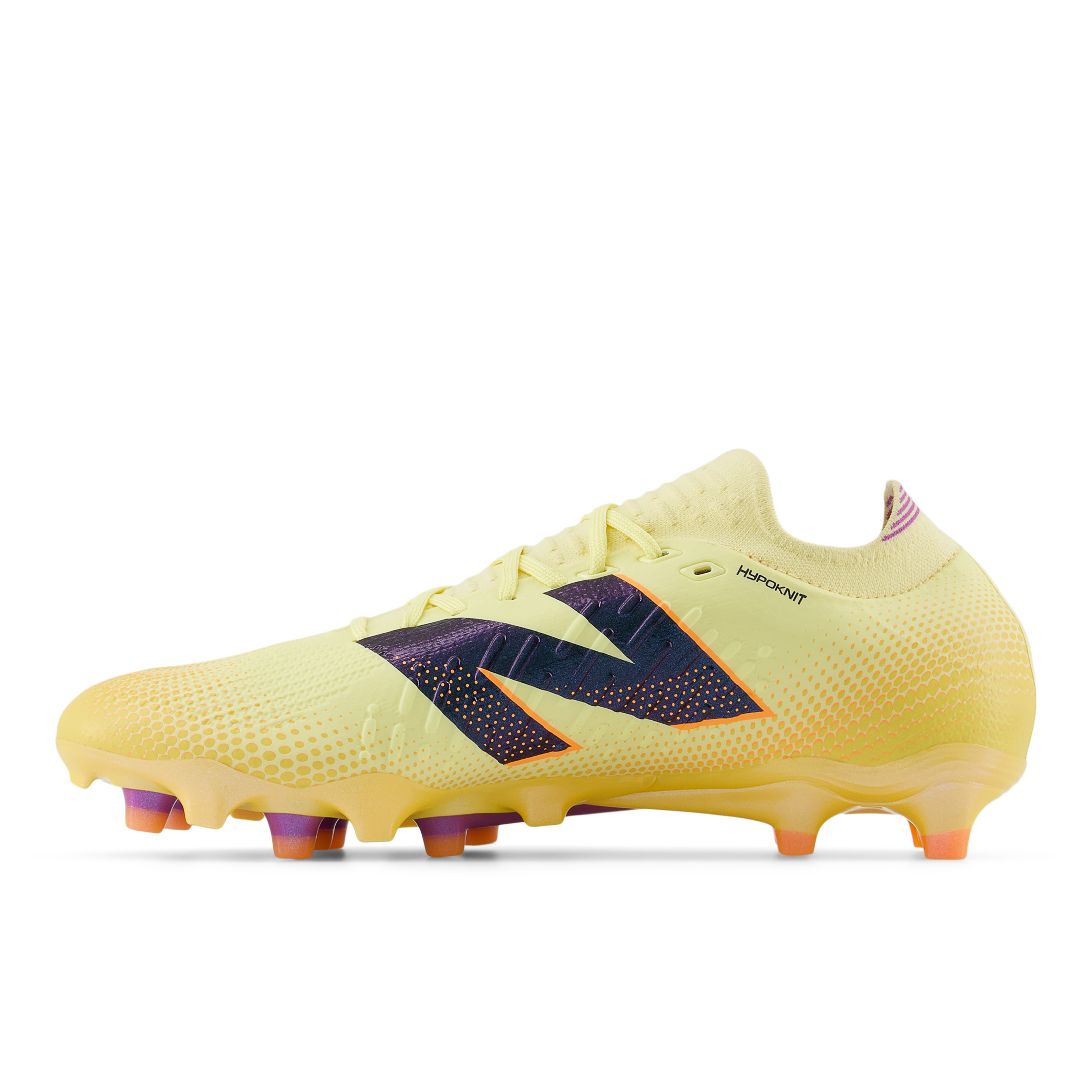 New Balance Tekela Pro Low Laced V4+ FG Soccer Cleats for Men - Lightweight Football Boots with Enhanced Grip (Parchment/Clementine/Passion Fruit) - Perfect for Turf Matches & Training Sessions