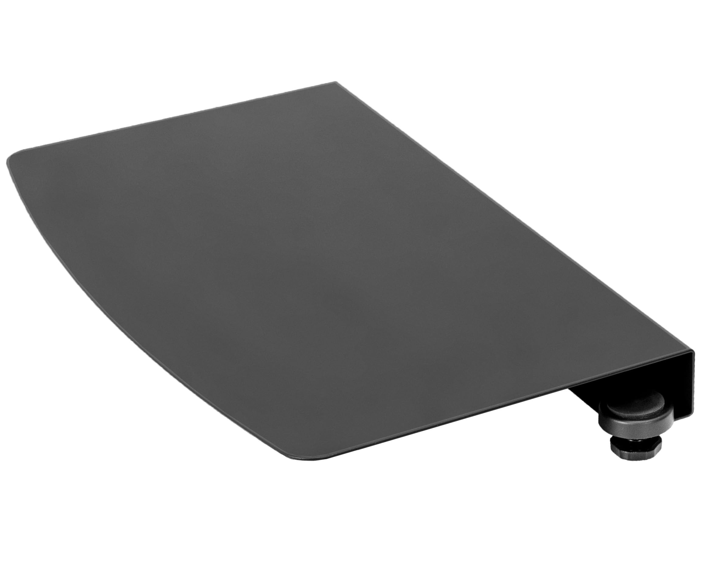 VIVO Clamp-on 17 inch Corner Desk Connector Sleeve Plate - Black L-Shaped Desk Platform Extender Attachment (DESK-AC07C) for Home Office, Gaming & Workspace Setup