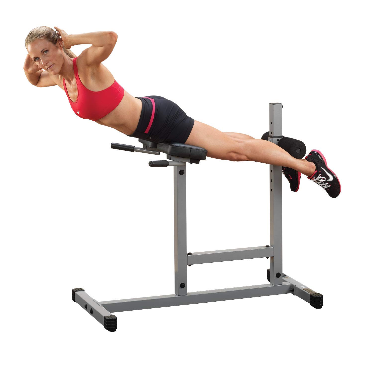Body-Solid PCH24X Hyperextension Bench - Roman Chair for Lower Back, Ab Crunch, Glutes & Hamstring Workouts | Home & Commercial Gym Equipment for Core Strength Training | Perfect for Home Gyms, Fitness Studios & Rehabilitation Centers