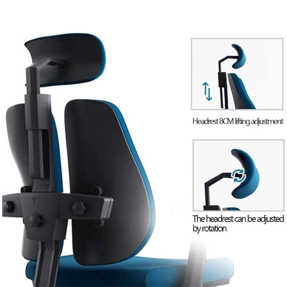Ergonomic Mesh Office Chair - Adjustable Lumbar Support & Breathable Backrest for Home & Work, Perfect for Long Hours Sitting at Computer Desk