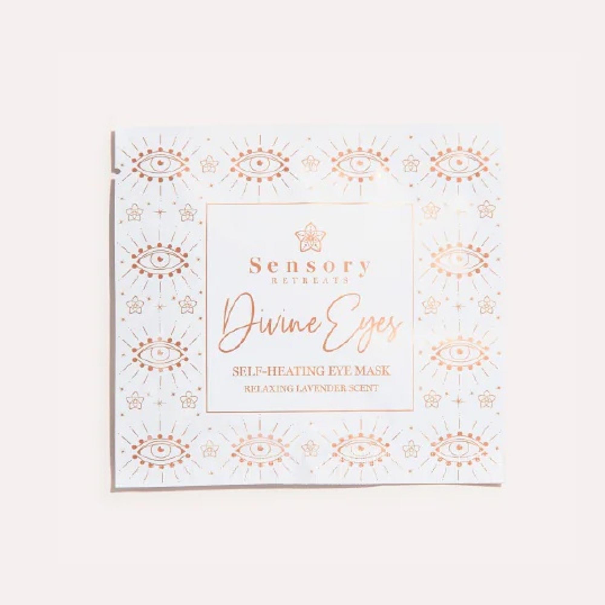 Divine Eyes Self Heating Eye Mask for Relaxation & Stress Relief - 1 Count - Perfect for Travel, Work, and Home Use
