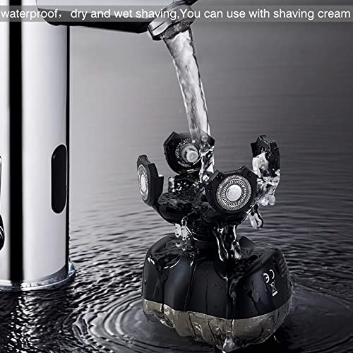 6-in-1 Electric Razor for Men - USB Rechargeable Rotary Shaver for Face, Body & Beard Grooming - Waterproof Bald Head & Body Shaver - Perfect for Travel, Gym & Daily Use