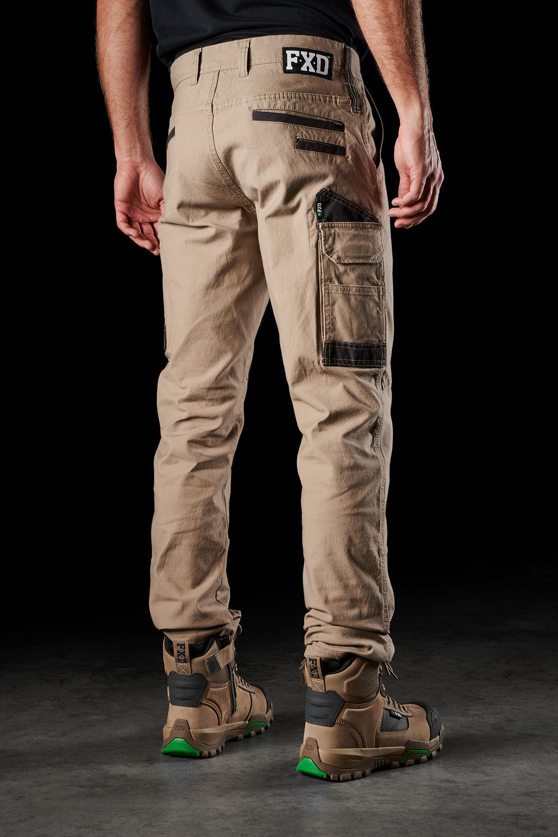 WP3 Work Cargo Pants for Men - Durable Khaki Tactical Pants with Multiple Pockets - Perfect for Construction, Hiking & Outdoor Activities