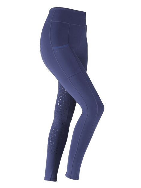 Aubrion Hudson Kids' Riding Tights - Breathable Equestrian Pants for Horseback Riding & English Show Jumping