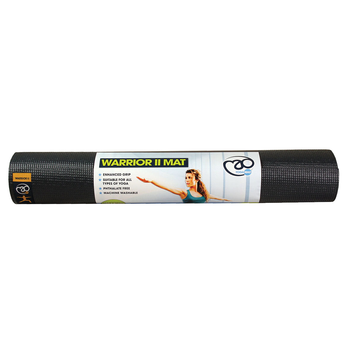 MAD Fitness Warrior Yoga Mat II - Non-Slip, Eco-Friendly, Extra Thick for Home & Studio Workouts - Perfect for Yoga, Pilates, and Meditation Exercises