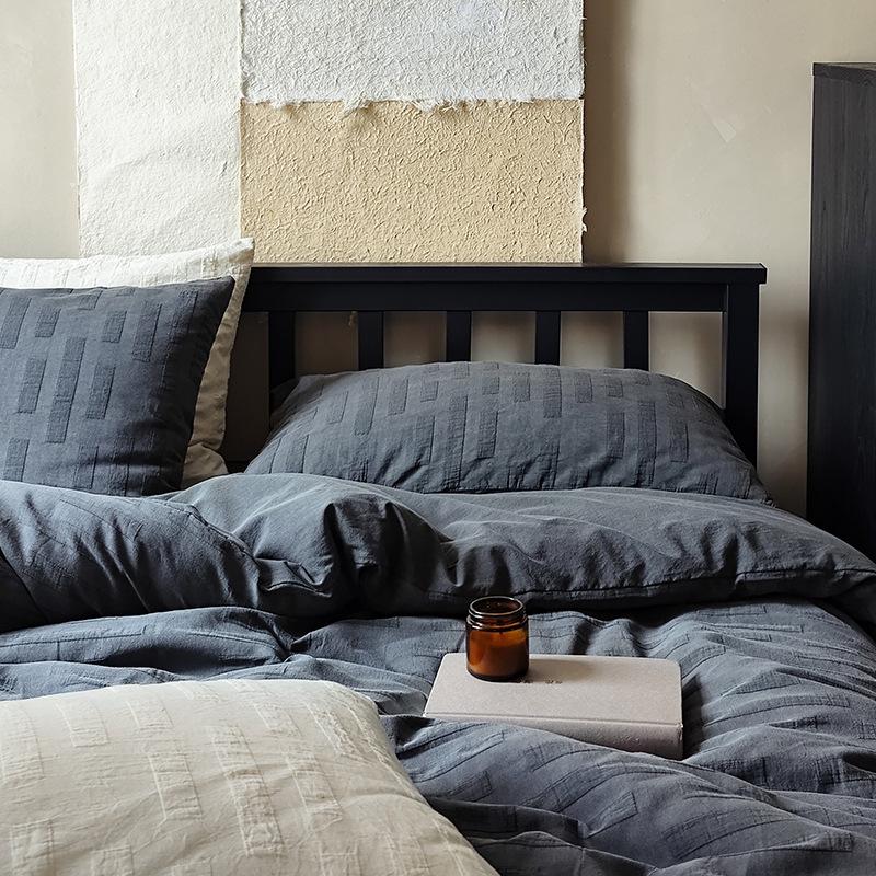 4-Piece Retro Wabi Sabi Style Cotton Linen Texture Craft Set - Perfect for Boho Home Decor & Japanese-Inspired Interior Design