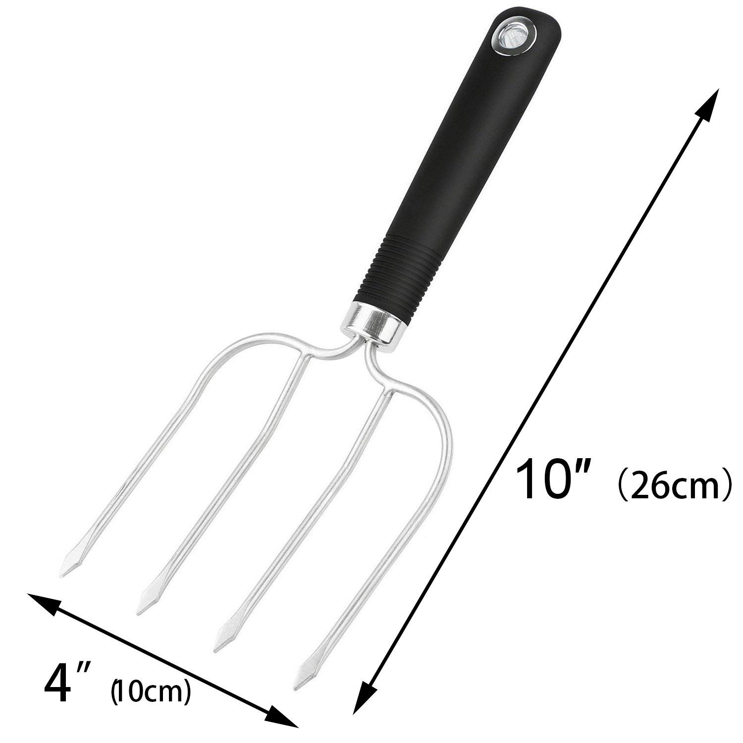 Premium Stainless Steel Turkey Lifters Set of 2 - Heavy Duty Poultry Forks with Non-Slip Ergonomic Handles for Roasting, Carving & Serving Turkey, Chicken & Large Meats - Perfect for Thanksgiving, Christmas & Holiday Cooking