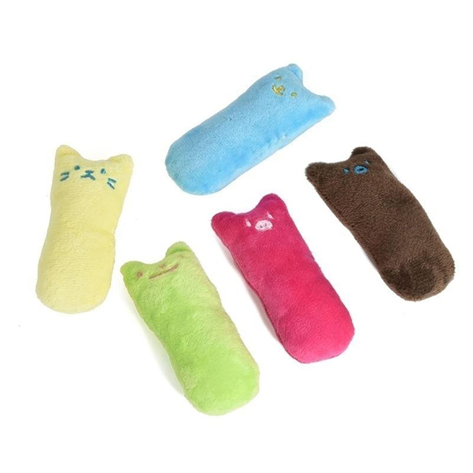 Sevenfly Catnip Toys for Cats - Interactive Plush Cat Toys with Catnip, Fun Chewing & Clawing Toys for Kittens & Adult Cats - Perfect for Playtime, Stress Relief & Dental Health (Blue)