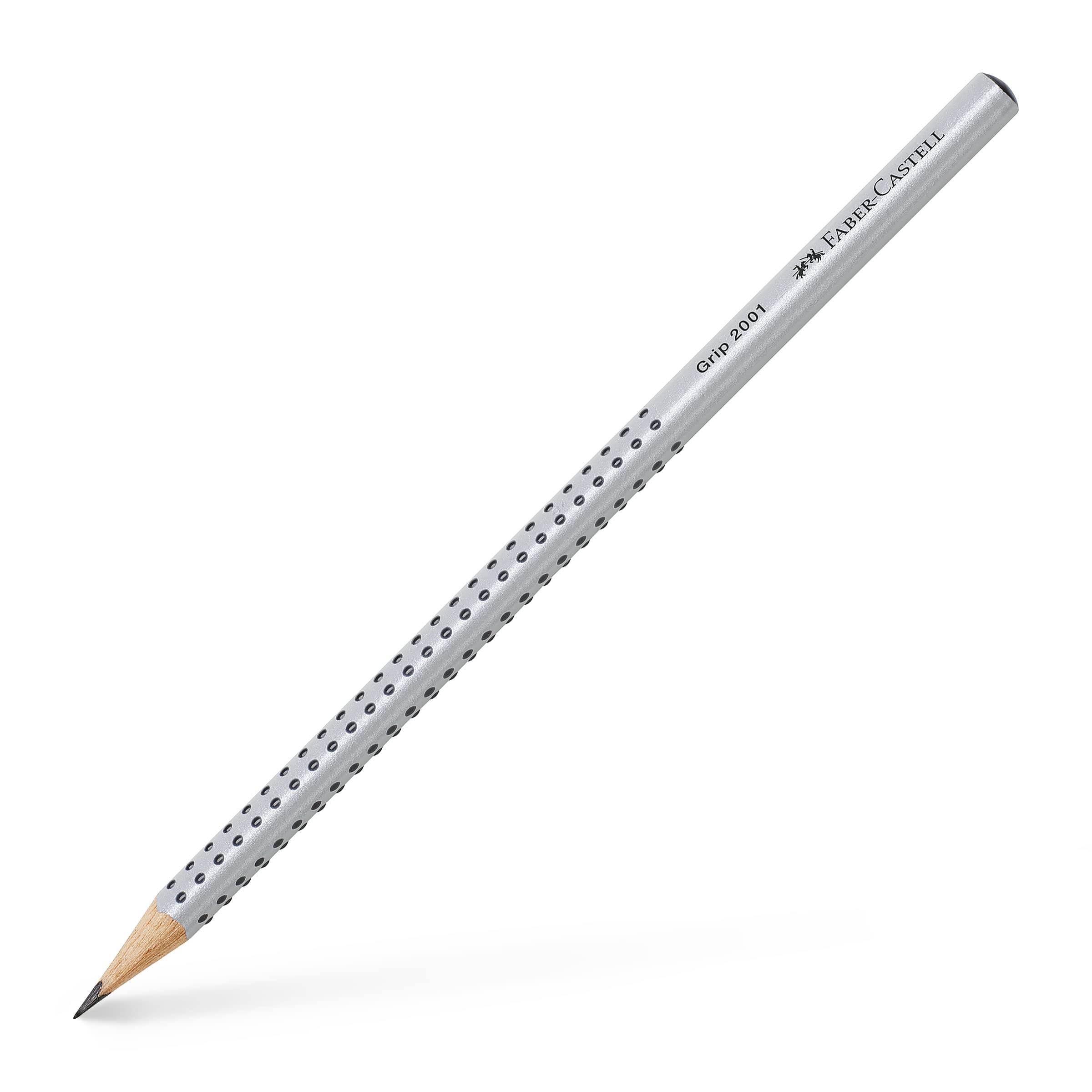 Faber-Castell 217079 Grip 2001 Exam Pencil Set - 12 Pack of Ergonomic Triangular Graphite Pencils for School, Testing & Office Use