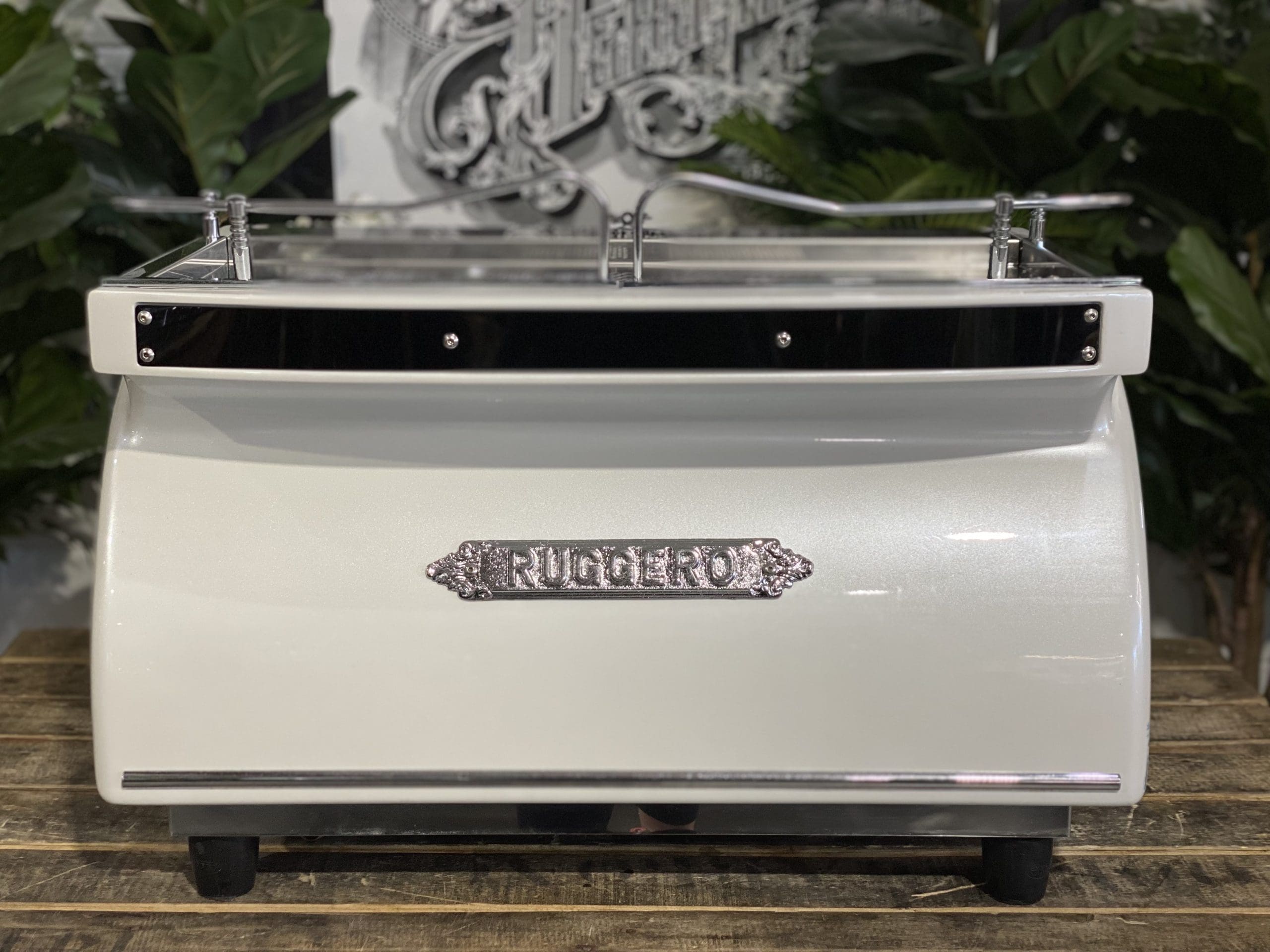 Expobar Ruggero High Cup 2 Group White Commercial Espresso Machine - Perfect for Coffee Shops, Restaurants & Offices