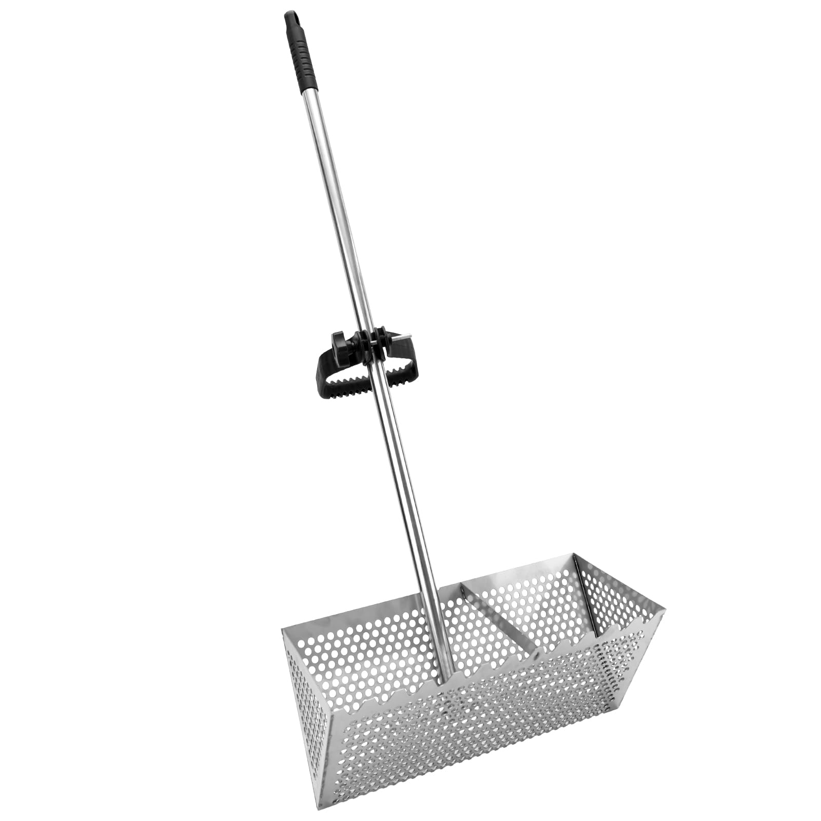 **Durable Sand Flea Rake for Beach - Easy to Install with Sharp Teeth & Wide Basket - Detachable Practical Tool for Finding Shells & Treasures - Perfect for Beachcombing, Fishing, and Outdoor Adventures**
