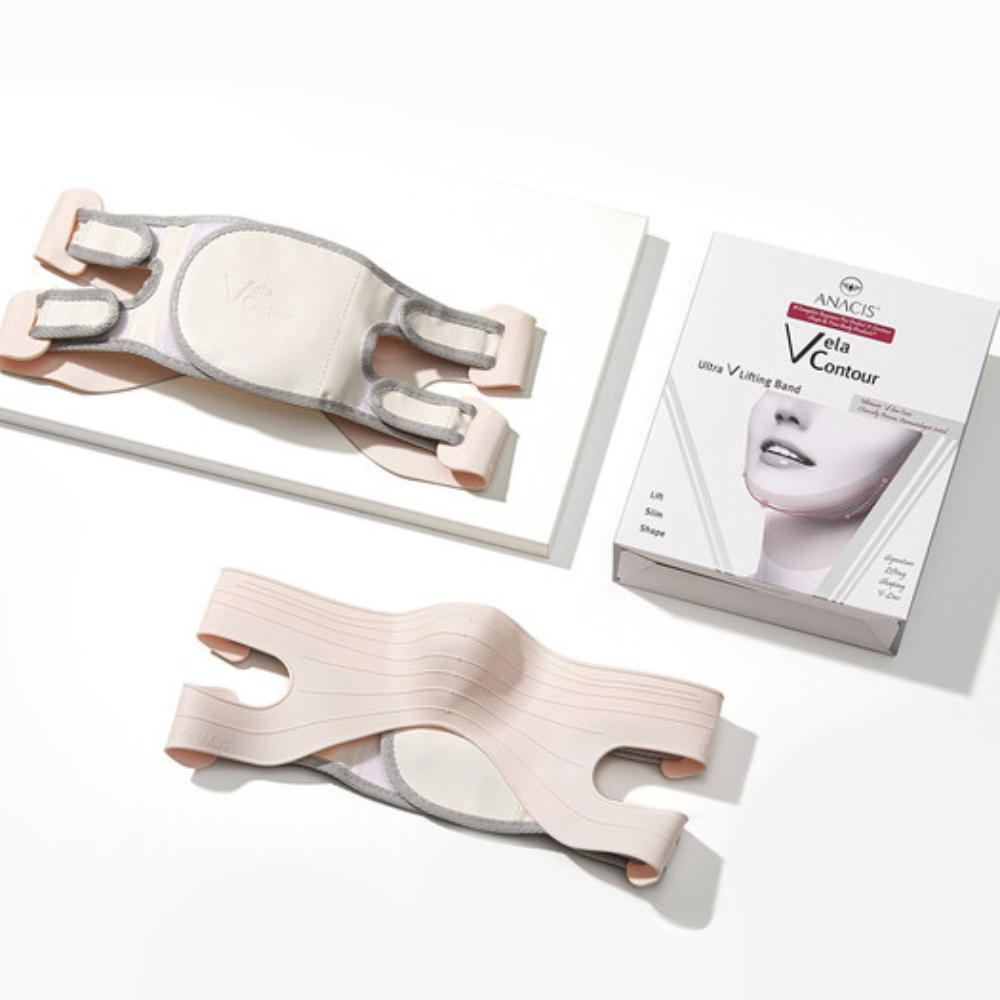 ANACIS Vela Contour Ultra V Lifting Band 119g - Face Slimming & Jawline Defining Strap for Double Chin Reduction | Perfect for Home Use, Skincare Routine & Self-Care Sessions