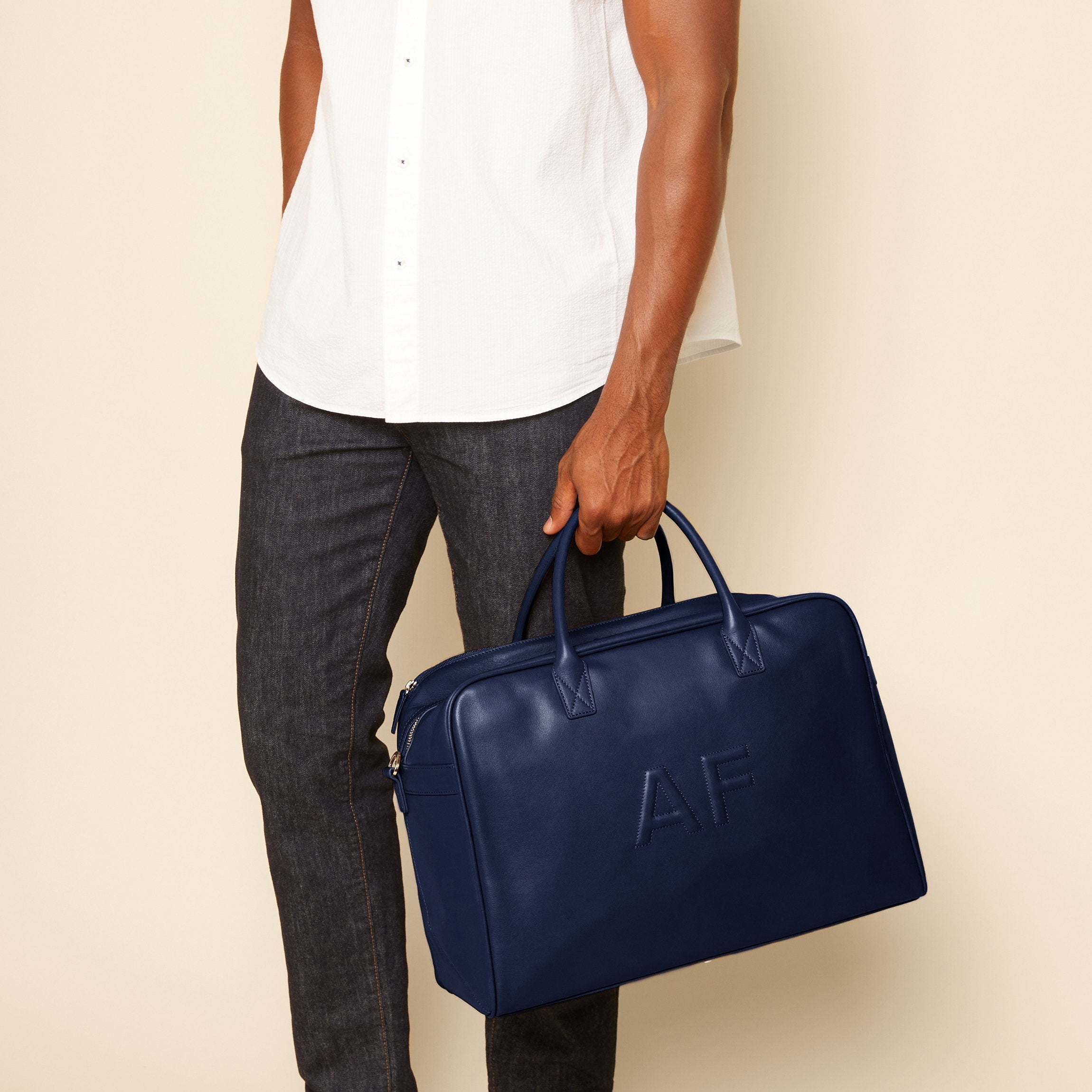Harwood Weekender Duffle Bag - Navy Blue Travel Bag for Men & Women, Perfect for Gym, Work, and Weekend Getaways