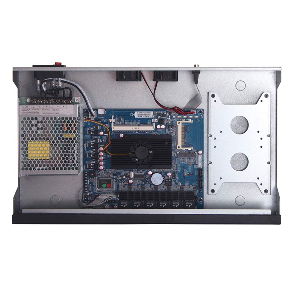 HUNSN 1U Rackmount Firewall Appliance - Intel Atom D525, 6 Gigabit LAN Ports, 4GB RAM, 128GB SSD | OPNsense, VPN & Network Security Router PC | Ideal for Small Business, Data Center & Home Network Protection