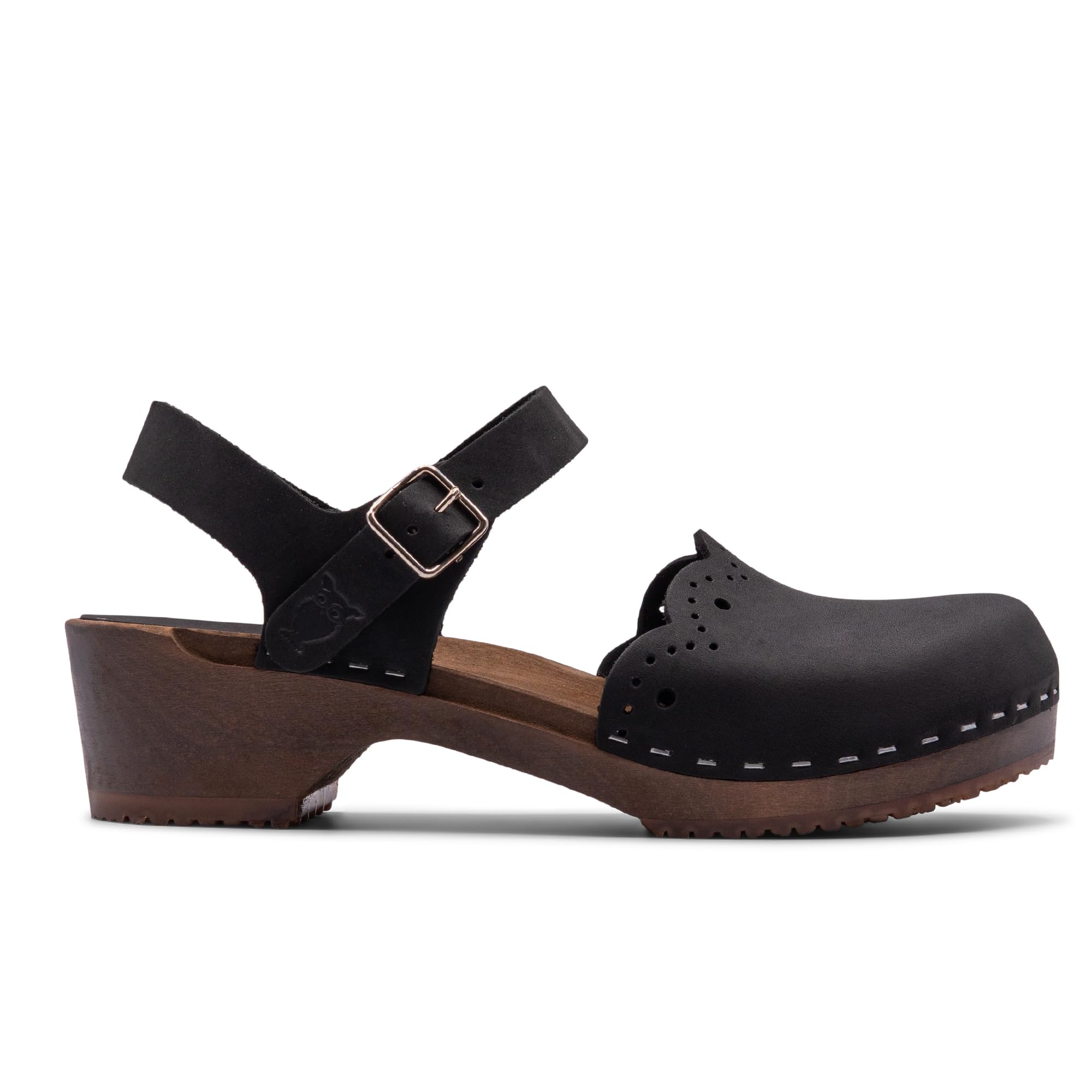 Sandgrens Handmade Swedish Wooden Clogs for Women - Comfortable Low Heel Sandals | Milan Style | Perfect for Summer, Gardening & Casual Outings