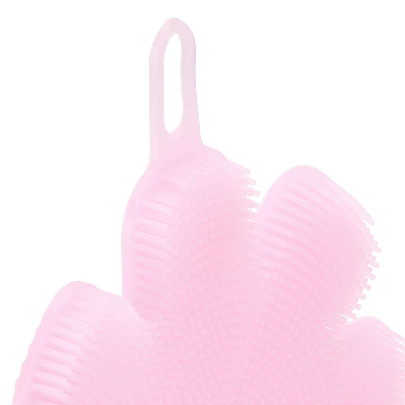 2Pcs Silicone Dish Washing Brushes - Multifunctional Flower Scrubber & Soap-Shaped Dishwashing Brush Set for Kitchen Cleaning - Perfect for Pots, Pans, Dishes & Delicate Glassware