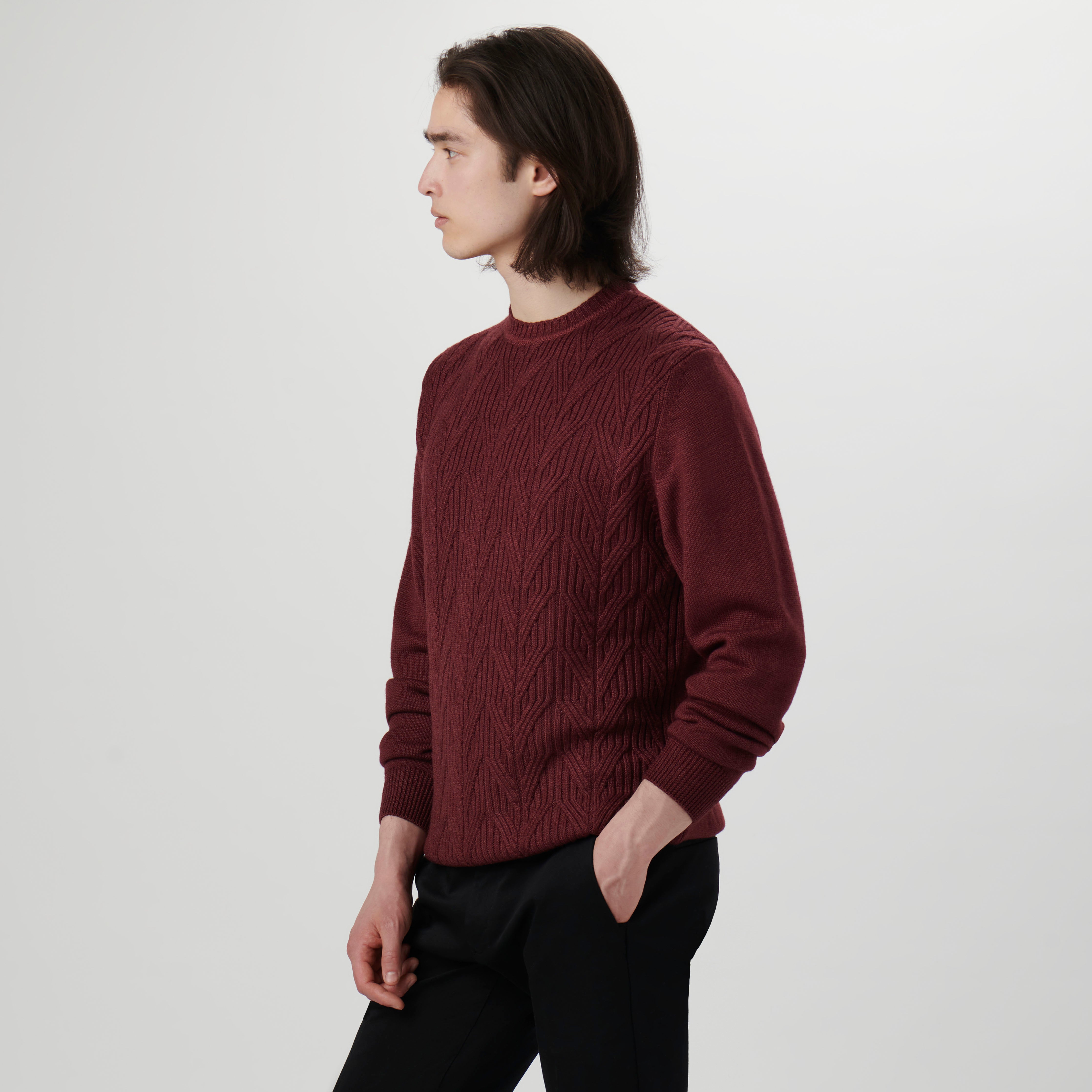 Cozy Cable Knit Crew Neck Sweater for Women - Soft Winter Pullover for Casual & Office Wear | Perfect for Holidays, Dates & Layering