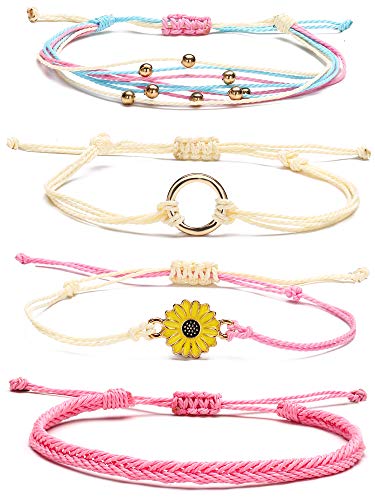 H-4pcs-String Bracelets