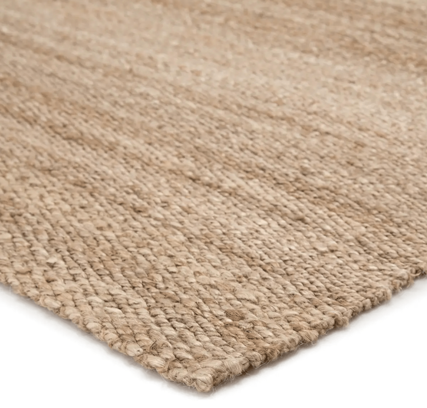 Natural Jute Rug - Handmade Safari Tan Woven Area Rug for Living Room, Bedroom, or Boho Home Decor