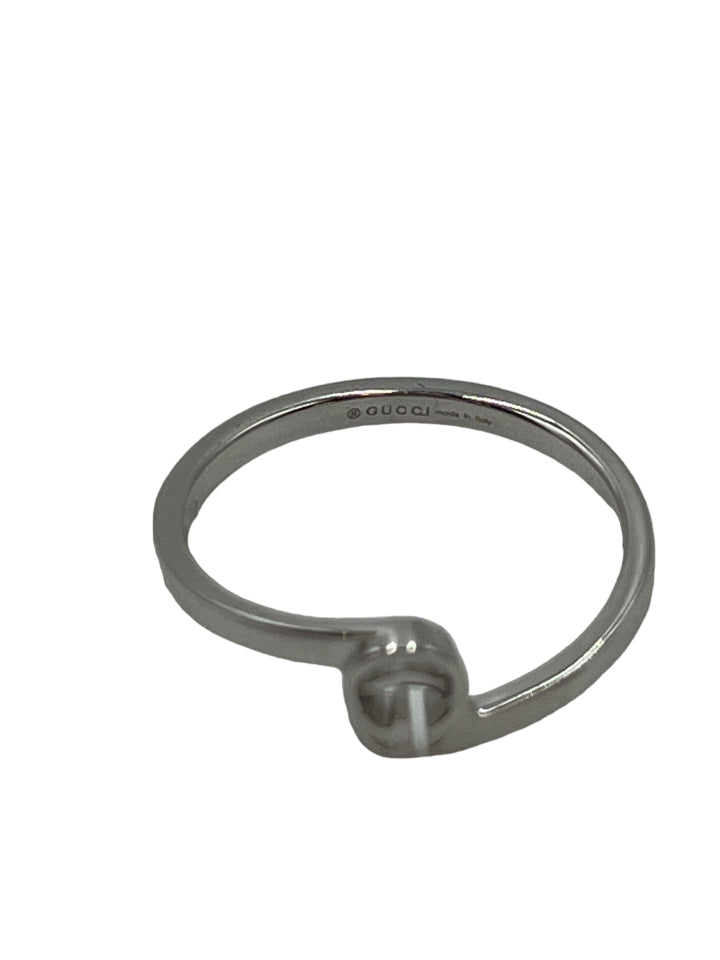 Gucci GG Running Silver Ring for Women - Size 6.5 US, Luxury Fashion Jewelry Gift for Birthday, Anniversary & Special Occasions
