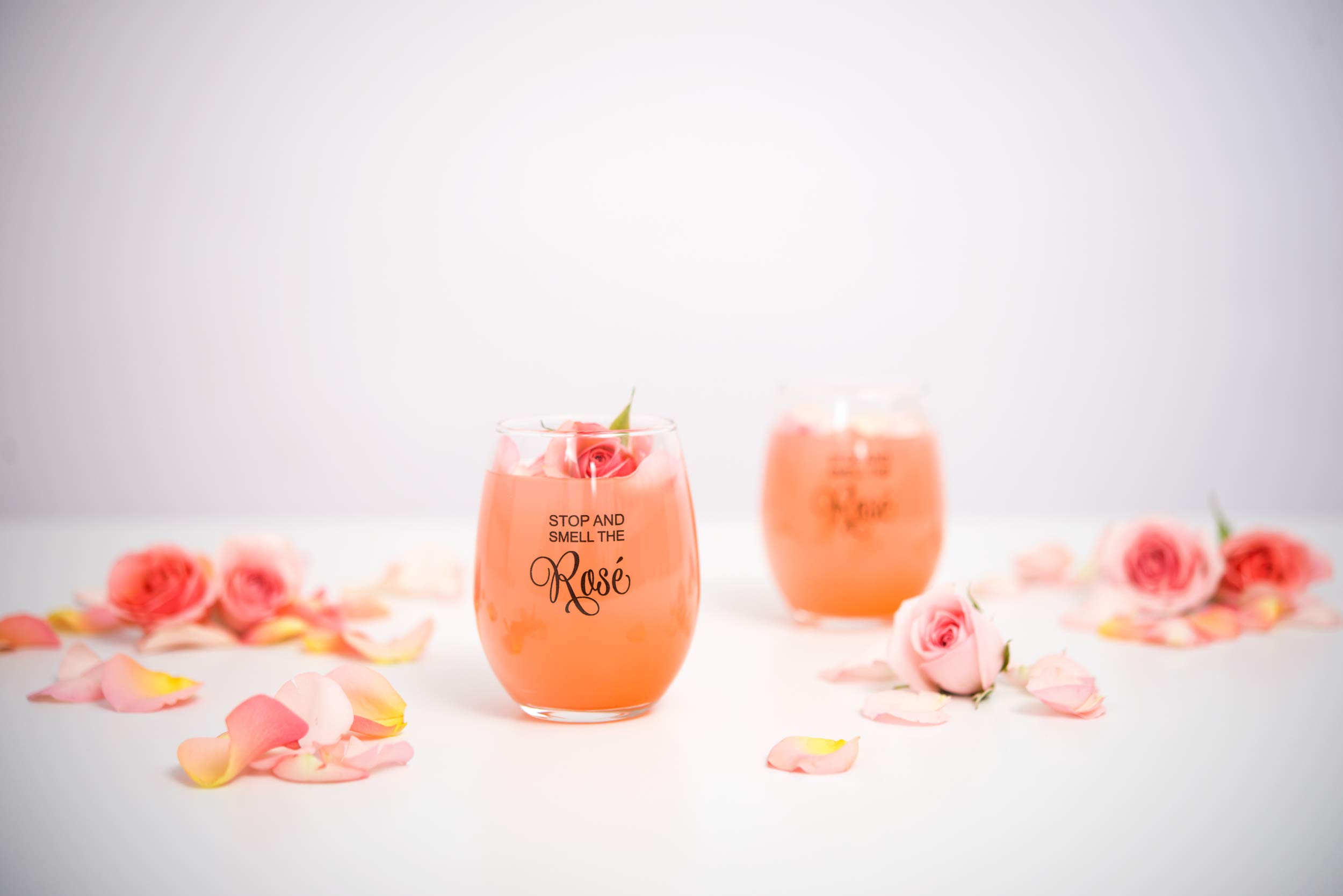 Personalized Stemless Wine Glasses 9oz (132 Pack) - Custom Wedding Favors, Bridal Shower Gifts & Party Drinkware for Celebrations