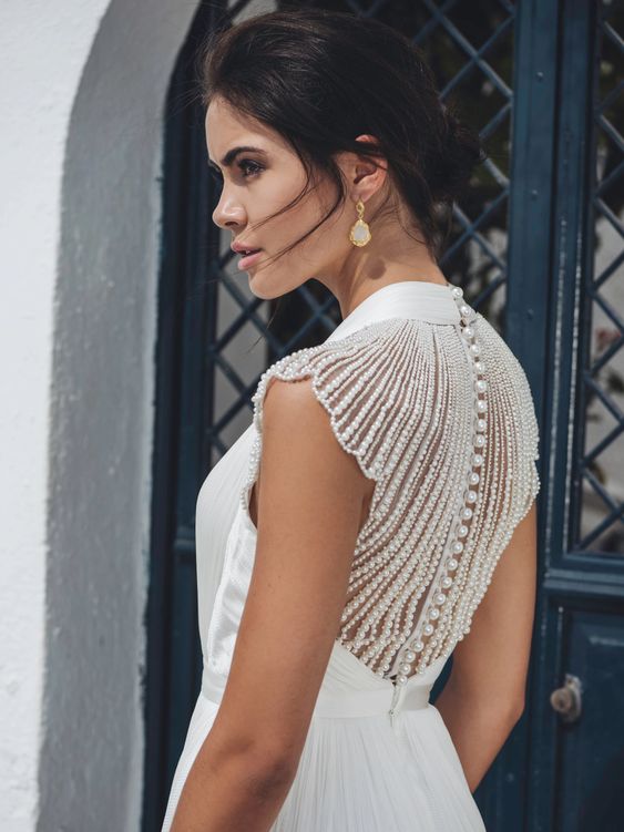 BHLDN Catherine Deane Kellyn Wedding Gown - Elegant Lace Bridal Dress for Bride, Perfect for Beach, Garden & Church Ceremonies