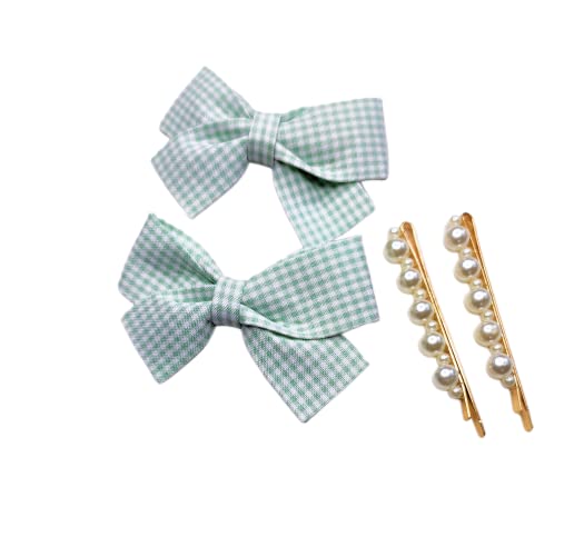 Banjara Brides Pearl Metal Hair Clips and Bobby Pins Set - Elegant Hair Accessories for Women & Girls (Pack of 4) - Perfect for Weddings, Parties and Everyday Styling