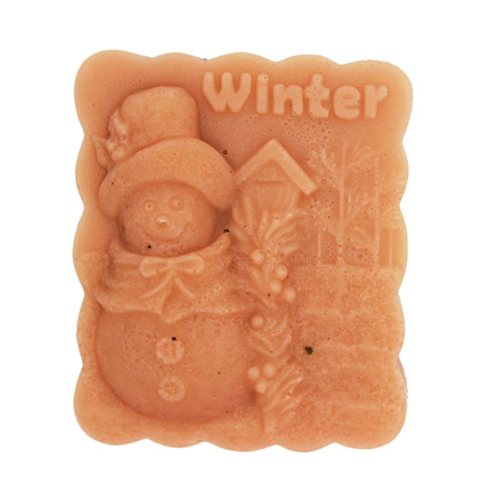 Winter Snowman Silicone Soap Molds for DIY Handmade Soap Crafting - Perfect for Christmas Decorations, Holiday Gifts & Home Bath Accessories