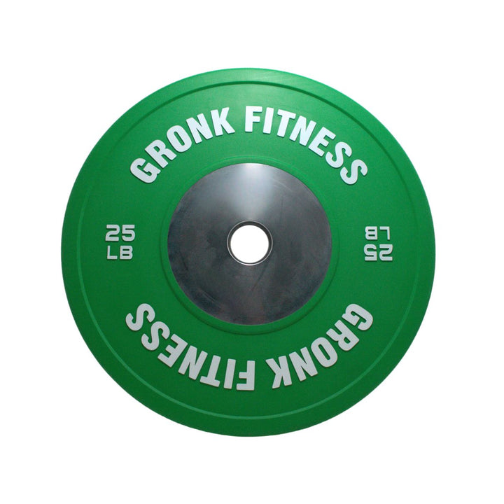 Gronk Fitness Competition Bumper Plates - Olympic Weightlifting Plates for CrossFit & Powerlifting - Buy One Get One Free - Perfect for Home Gym & Training Centers