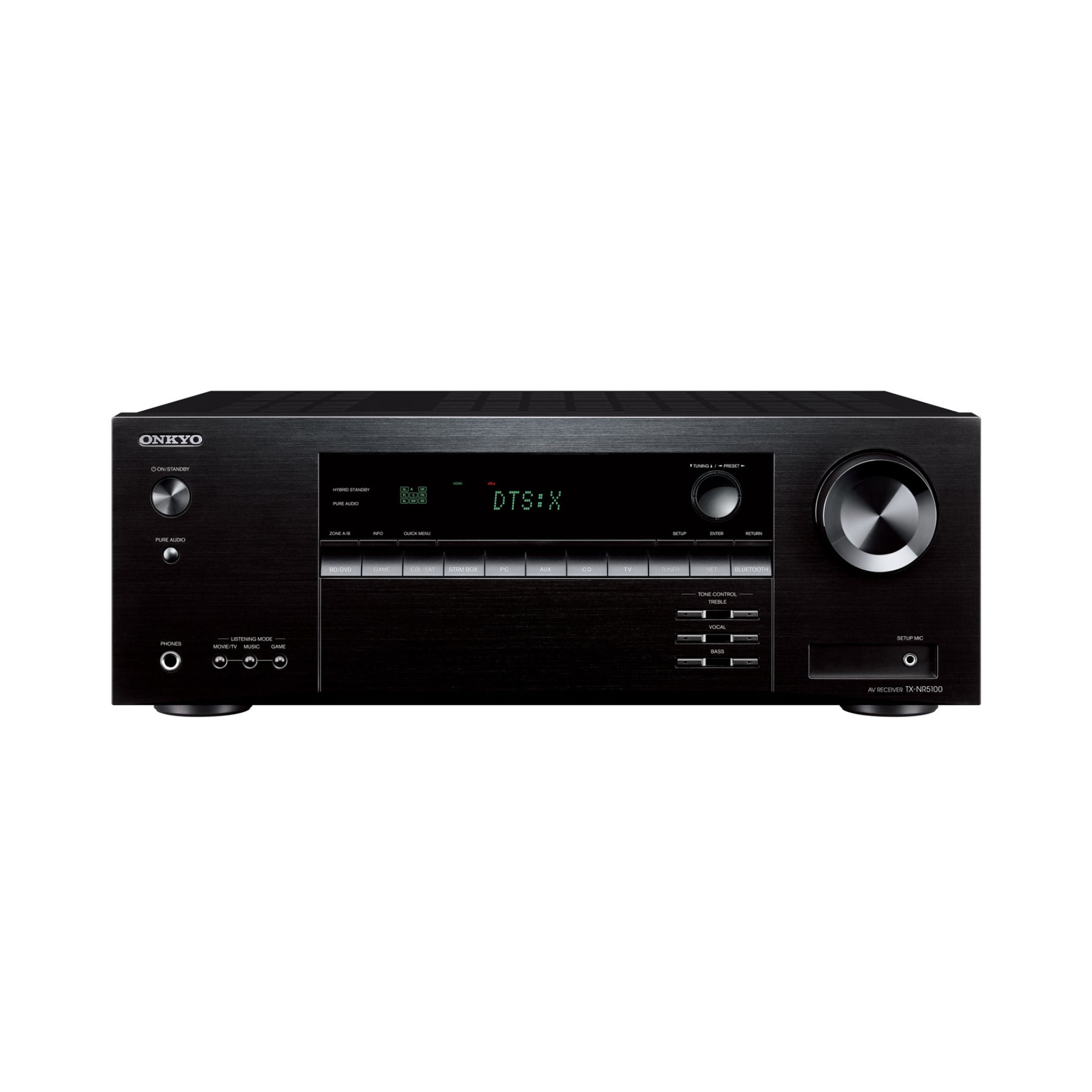 Onkyo TX-NR5100 7.2 Channel 8K AV Receiver with Dolby Atmos - Hi-Res Audio Network Streaming (Open Box) - Perfect for Home Theater, Gaming & Music Systems