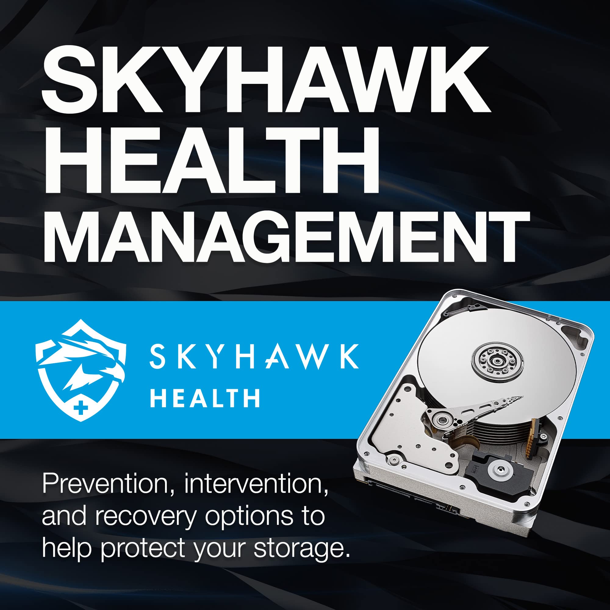 Seagate Skyhawk AI 10TB Surveillance Internal Hard Drive HDD – 3.5 Inch SATA 6Gb/s 256MB Cache for DVR, NVR, Security Camera Systems – Ideal for 24/7 Video Recording & Data Storage (ST10000VEZ01/001)