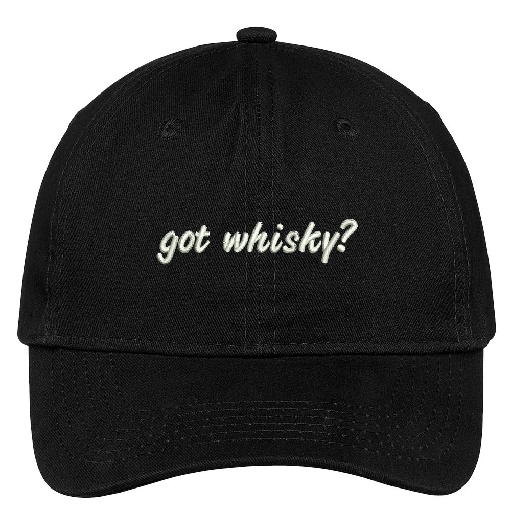 Trendy Whisky Embroidered Adjustable Cotton Cap for Men & Women - Perfect for Outdoor Activities, Parties, and Casual Wear