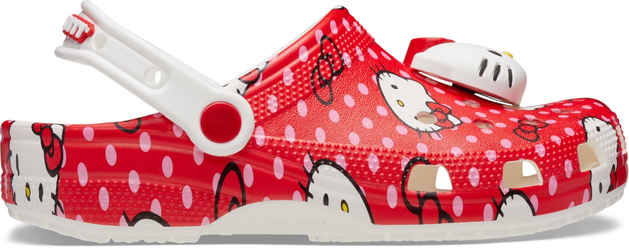 Crocs Unisex-Adult Classic Hello Kitty Clogs - Comfortable Slip-On Shoes for Women & Men - Perfect for Casual Wear, Home, Beach & Outdoor Activities