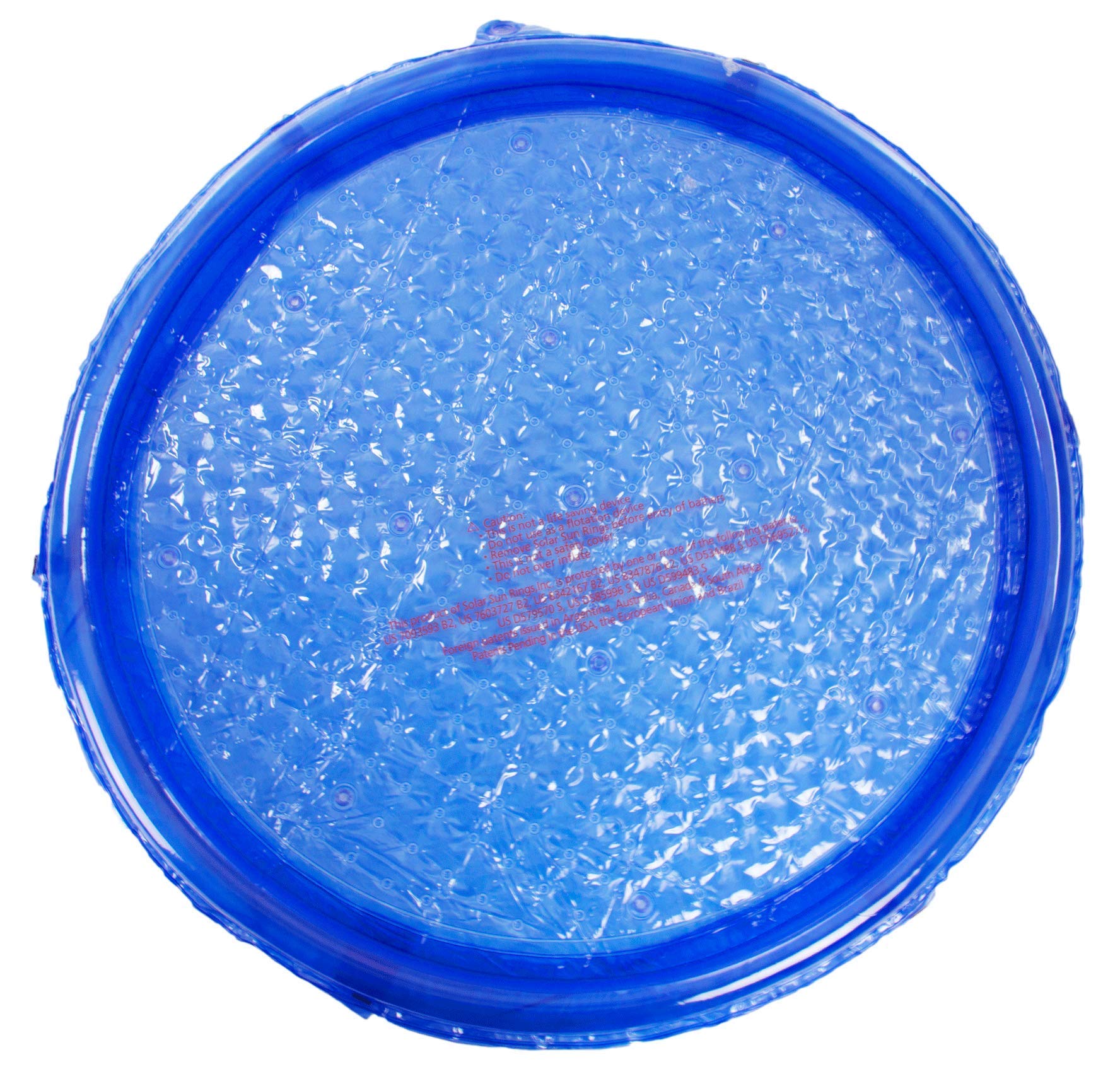 Solar Sun Rings for Swimming Pools - 9-Pack Blue Floating Pool Covers for Sunlight Heating & Water Temperature Control - Perfect for Backyard, Inground & Above Ground Pools