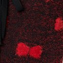 Vintage Black & Red Bow Dandy Cardigan for Women - Elegant Retro Sweater for Office, Date Night & Holiday Parties