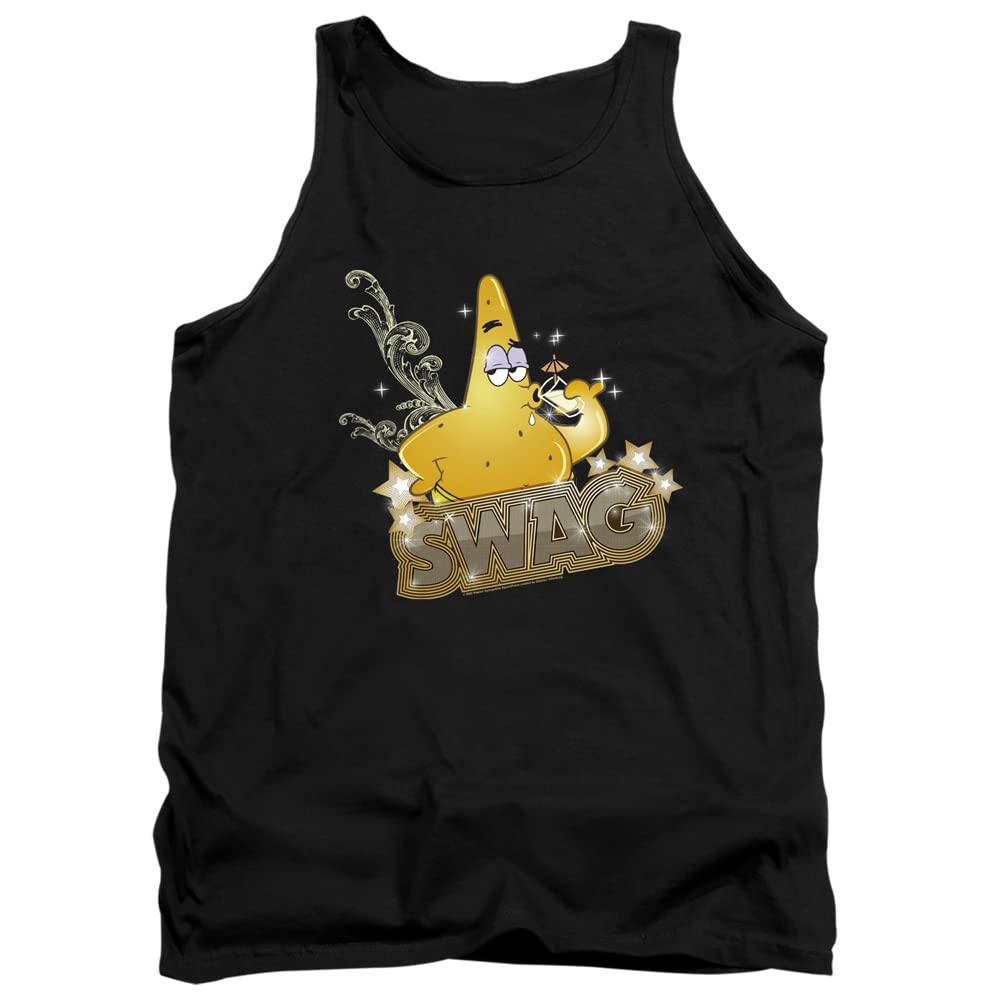 Spongebob Patrick Has Swag Unisex Tank Top for Adults - Cool Graphic Tee for Casual Wear, Beach Outings & Anime Fan Gifts