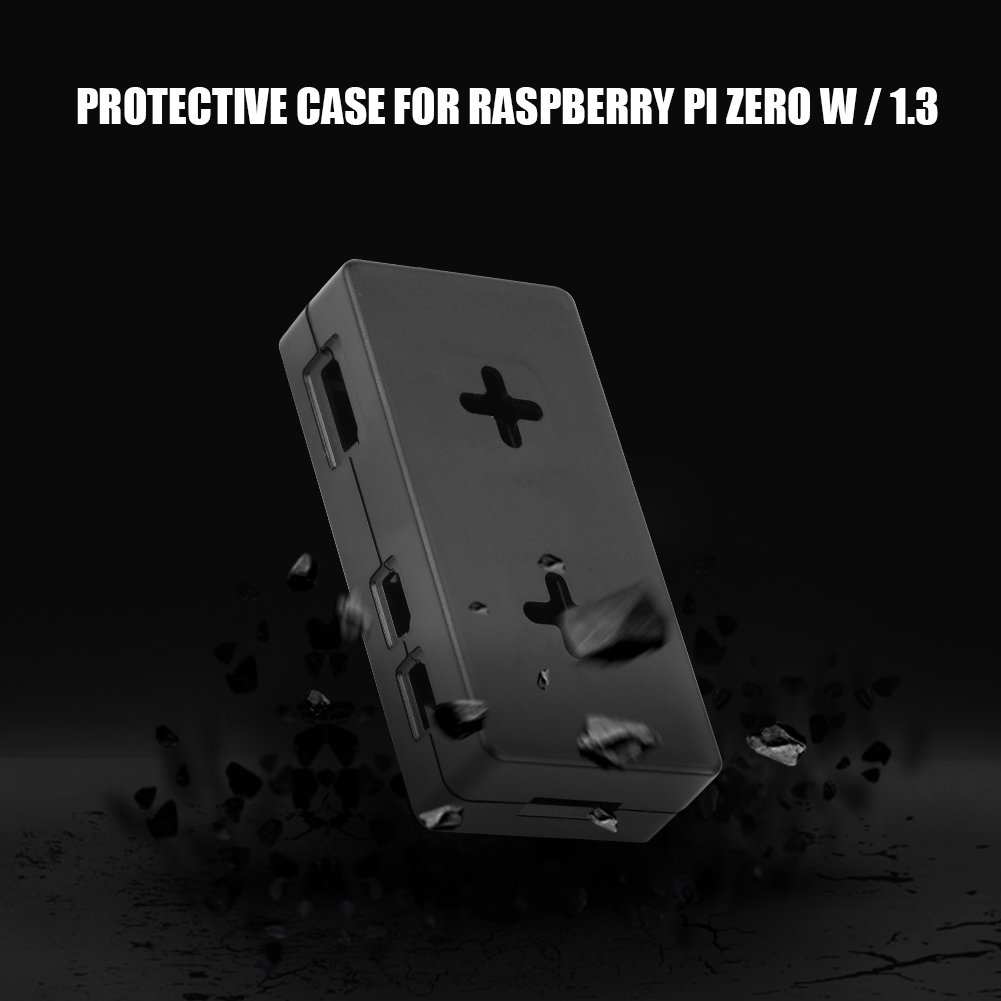 Durable Protective Case Cover for Zero Plastic Enclosure - Shockproof Shell Compatible with Zero W / 1.3 (Black) - Perfect for Outdoor Adventures, Travel & Daily Protection