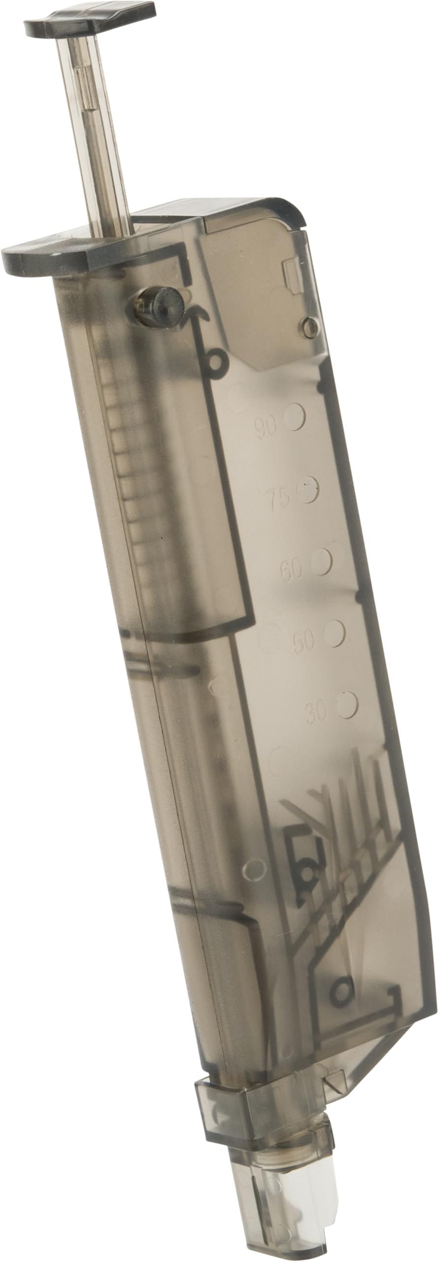 6mmProShop 120 Round Universal Airsoft BB Speed Loader - Small Size, Tinted Color | Fast Reloading for M4, AK, Pistols | Perfect for Airsoft Battles & Target Practice