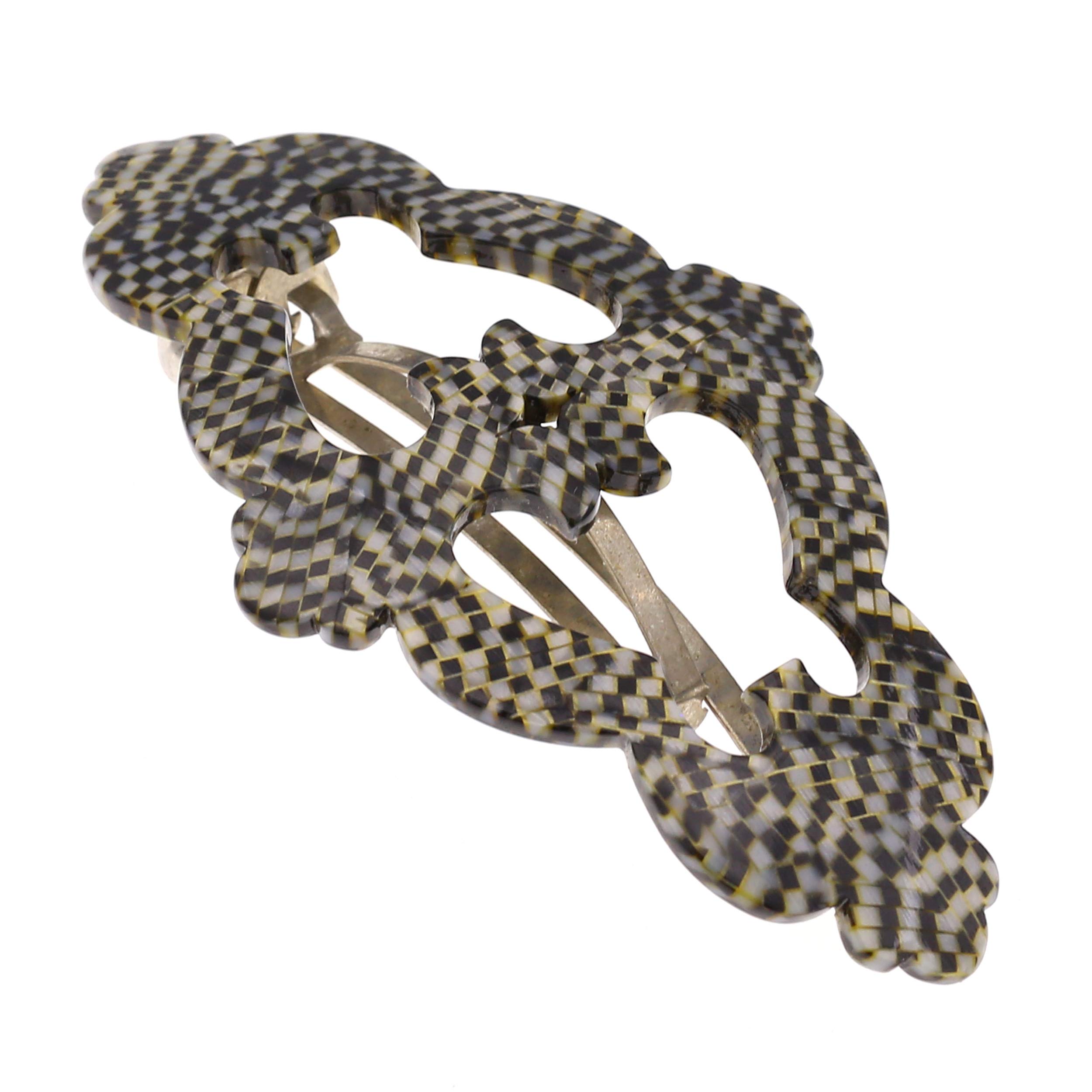 Camila Paris V107 French Hair Barrette Clip - Handmade Opera Hair Clip for Girls & Women, Strong Hold Grip, No Slip, Durable Hair Accessory | Perfect for Weddings, Parties & Everyday Styling | Made in France