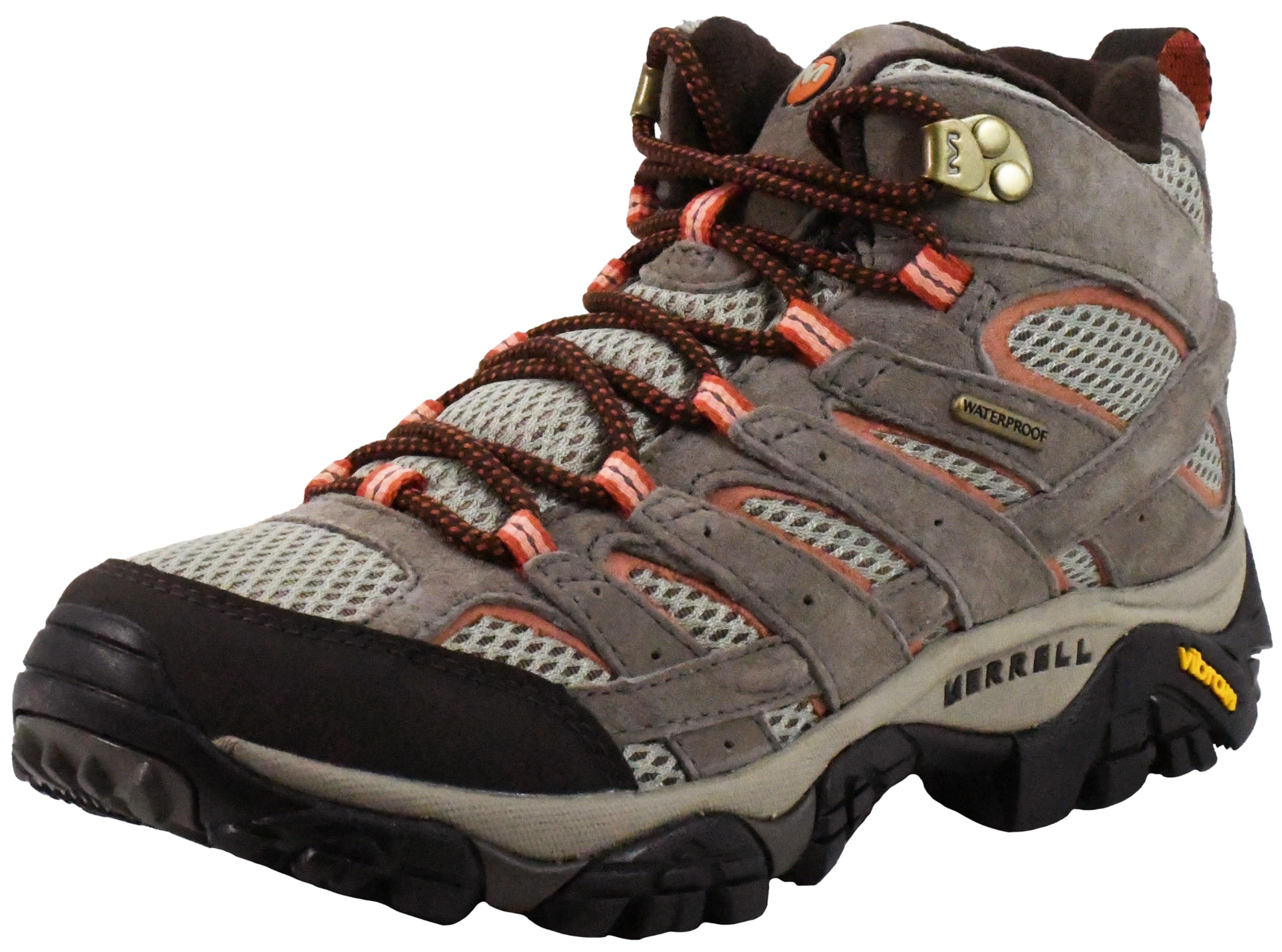 Merrell Women's Moab 2 Mid Waterproof Hiking Boots - Lightweight & Comfortable Outdoor Shoes for Trail Walking, Backpacking & Mountain Climbing
