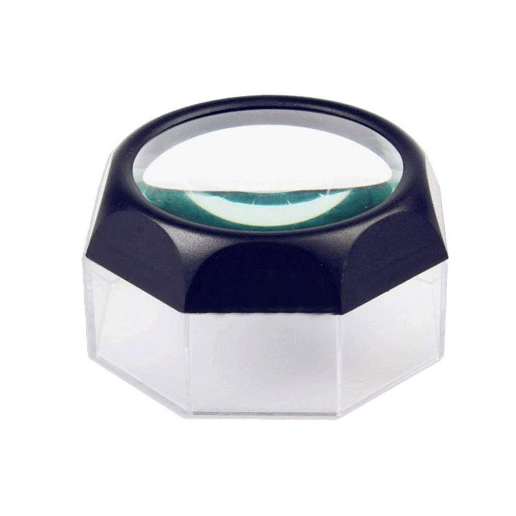 BBGGJ Hands-Free Dome Magnifier with 3X Magnification - Silver Desktop Magnifying Glass for Reading, Crafts & Jewelry Making